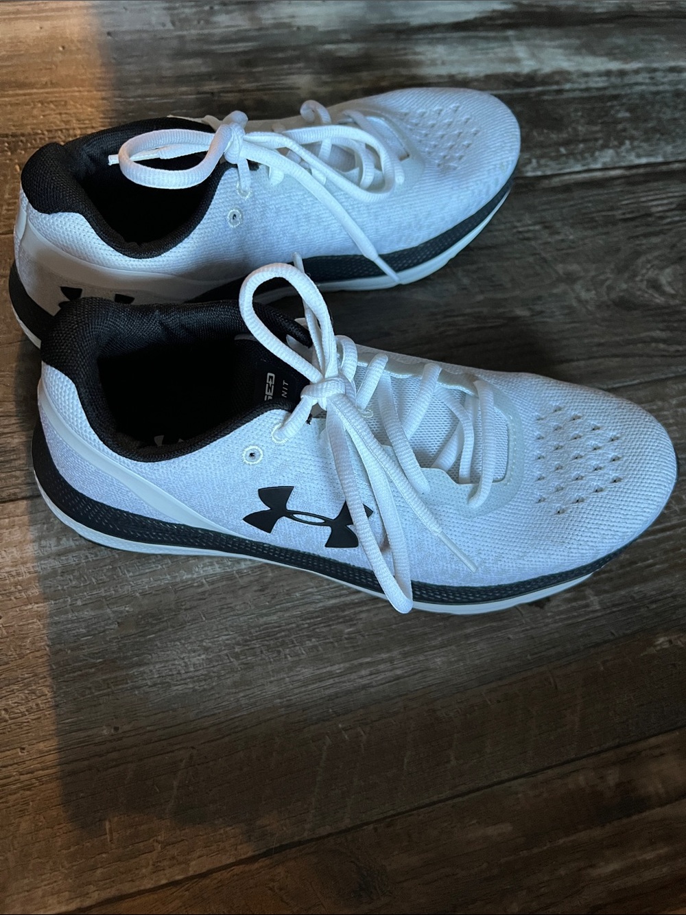 Under Armour White and Black Training Shoes